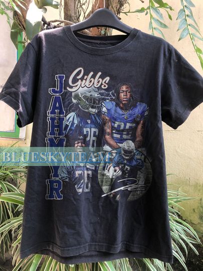 Vintage Style Jahmyr Gibbs T Shirt, Jahmyr Gibbs Bootleg Shirt, American Football Shirt, Football Fan Gifts, Best gift ever