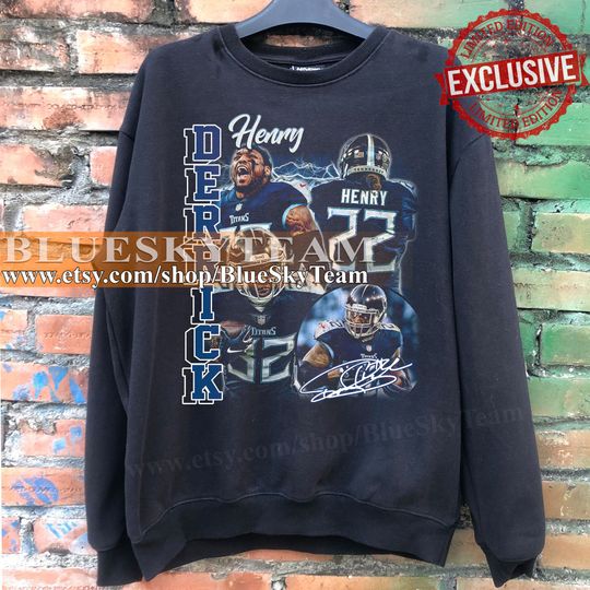 Limited Derrick Henry Sweatshirt Vintage 90s Grapic Tee Unisex Quinn Hughes Tshirt Bootleg horror Sweatshirt