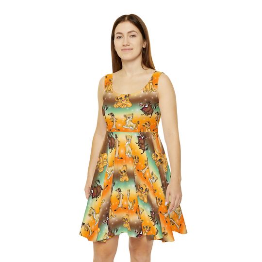 Lion King Women's Skater Dress (AOP)