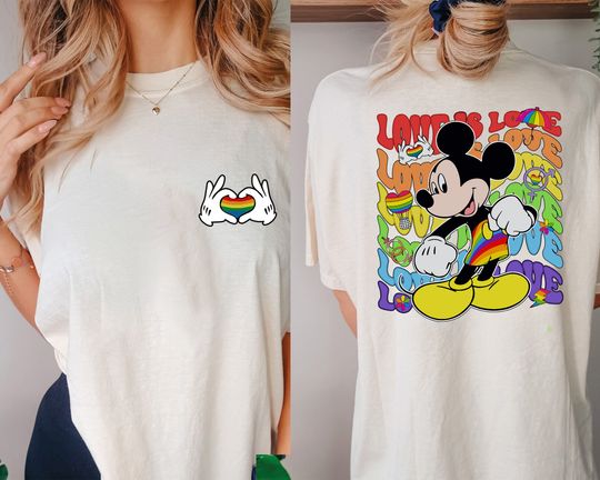 Love Is Love Mickey Mouse T-Shirt, Disney Pride Month Tee