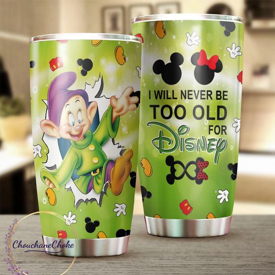 Seven Dwarfs Tumbler, Disney Tumbler, Snow White Tumbler, Snow White And Seven Dwarfs Tumbler