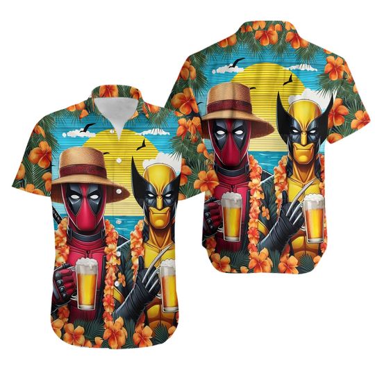 Deadpool And Wolverine Hawaiian Shirt