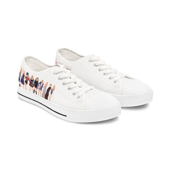 Taylor Women's Low Top Sneakers, Gift for taylor version, Eras tour merch