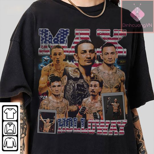 Vintage 90s Graphic Style Max Holloway T-Shirt