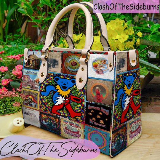 Grateful Dead Leather Bag, Grateful Dead Handbag