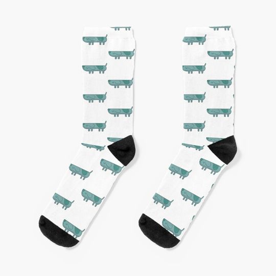 Long dog BlueyDad Socks
