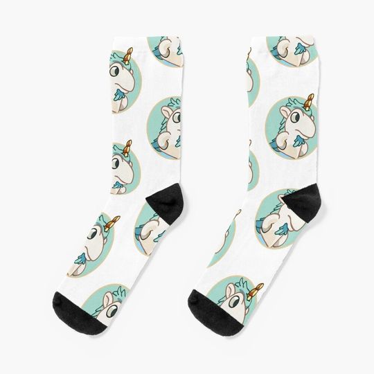 Unicorse Hole BlueyDad Socks