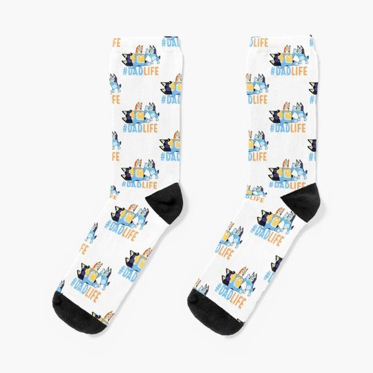 Vintage Cartoon Movie BlueyDad Socks