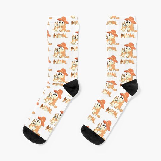 Vintage Cartoon Vintage Cartoon BlueyDad Socks