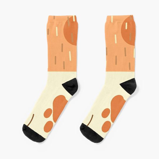 Red Heeler Puppy BlueyDad Socks