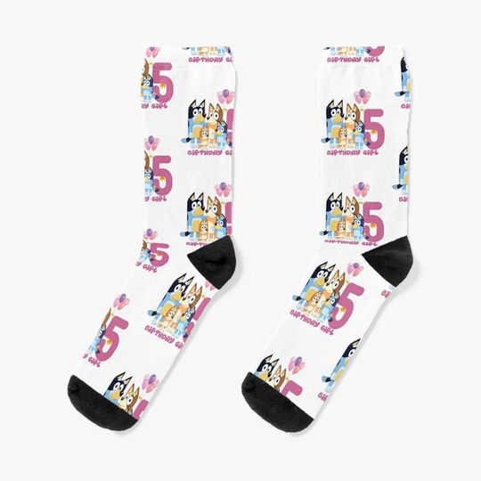 BlueyDad and Bingo 5 year Socks