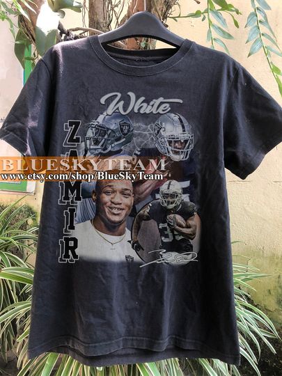 Vintage 90s Graphic Style Zamir White T-Shirt, Zamir White Shirt, Football Shirt