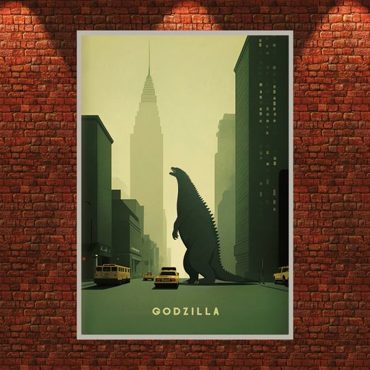 god zilla Minus One Poster, Takashi Yamazaki , Vintage Poster, Modern Art