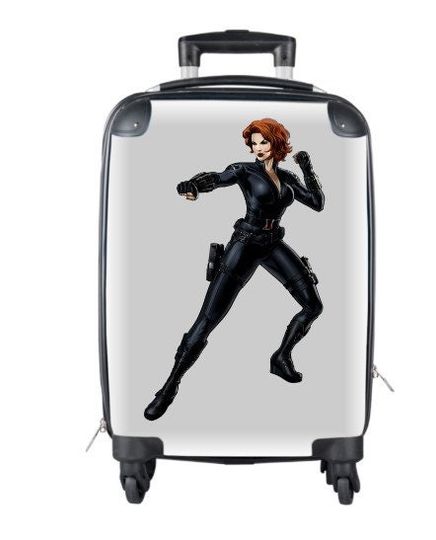 Black Widow Suitcase Cabin Travelling Captain America Super Hero Gifts Birthday Mothers Day Fathers Day