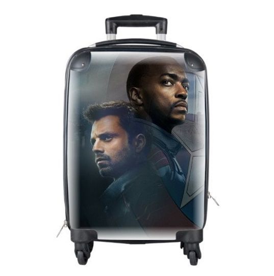 Sebastian Stan Captain America Suitcase Shield Cabin Travelling Super Hero Gifts Birthday Mothers Day Fathers Day