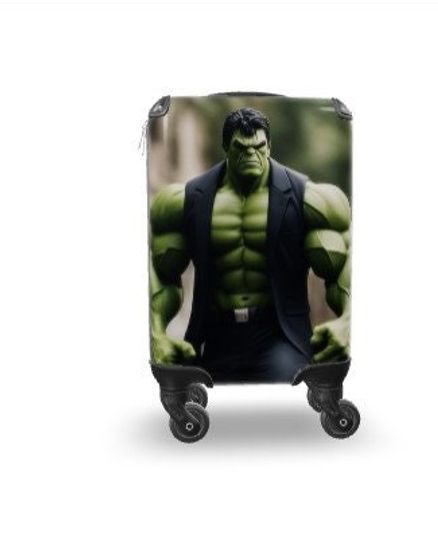 Hulk Suitcase Cabin Luggage Travelling Avengers Super Hero Gifts Birthday Anniversary
