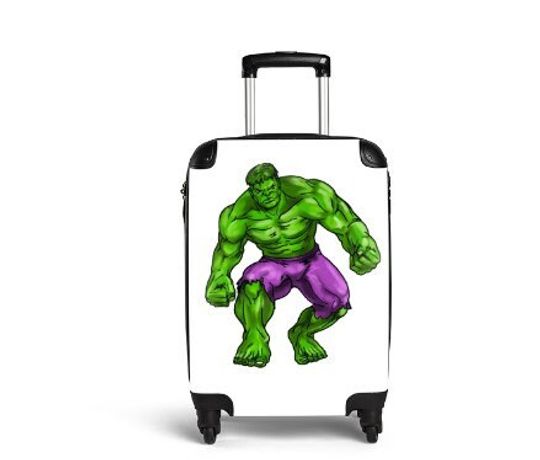 Hulk Suitcase Cabin Luggage Travelling Avengers Super Hero Gifts Birthday Anniversary