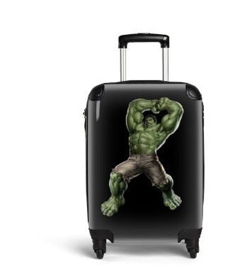 Hulk Suitcase Cabin Luggage Travelling Avengers Super Hero Gifts Birthday Anniversary