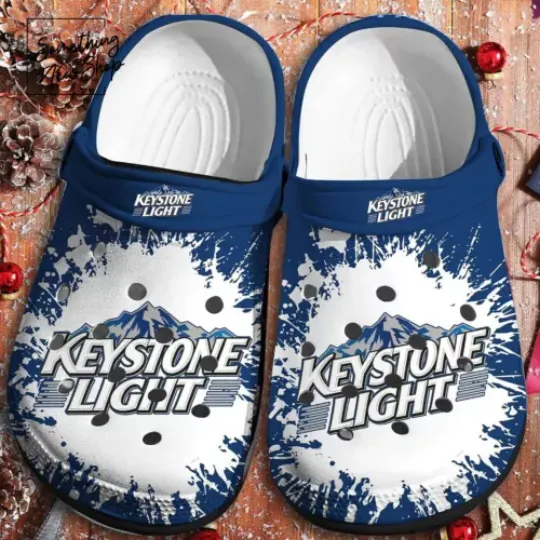 Beer Lovers Tribute Keystone Light Beer Depiction Classic Clog Shoes, Gift for dad, father's day gift