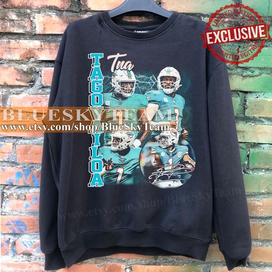Tua Tagovailoa Sweatshirt Vintage Inspired 90's Football Unisex T-Shirt