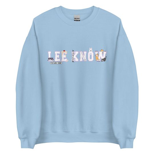 Lee Know printed unisex sweatshirt, Stray Kids