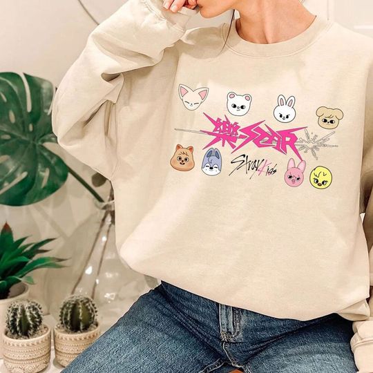 Skzoo Stray Kids Rock Star Sweatshirt, Skz STAR