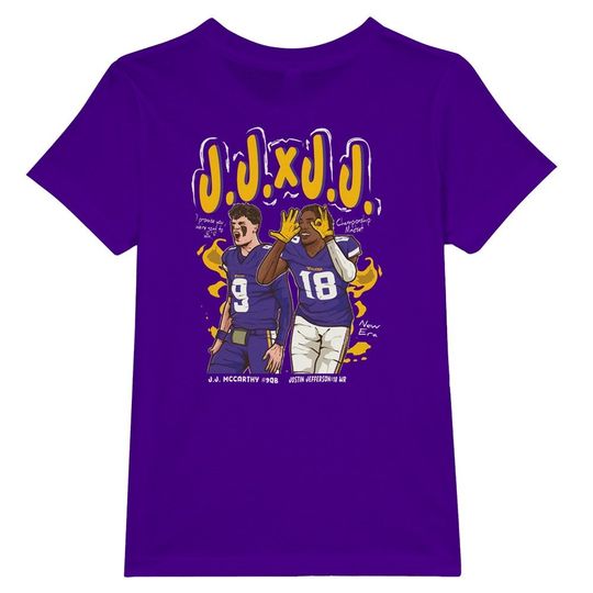 Crewneck T-shirt - Justin Jefferson x J.J. McCarthy