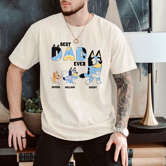 Maximum 4 kids, Best Dad Ever BlueyDad Shirt, BlueyDad Bingo Family TShirt