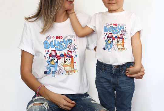 Red White BlueyDad T-shirt, Disneyworld Shirt, 4th Of July Shirt, America Shirt