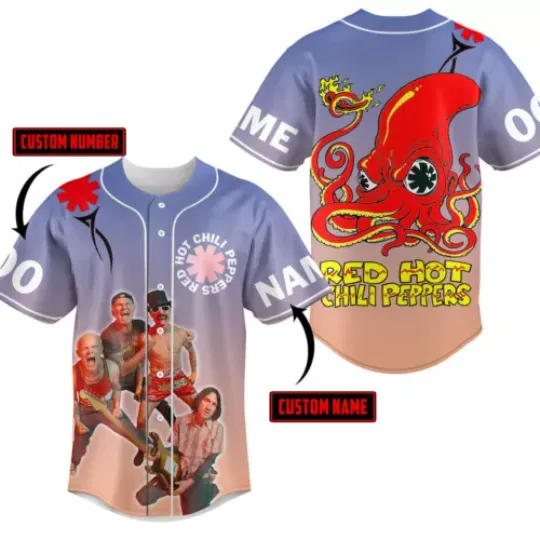 Personalized Red Hot Chili Peppers Baseball Jersey Shirt