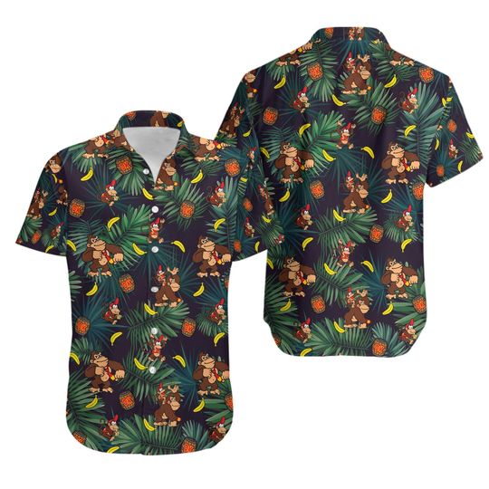 Super Mario Donkey Kong Hawaiian Shirt