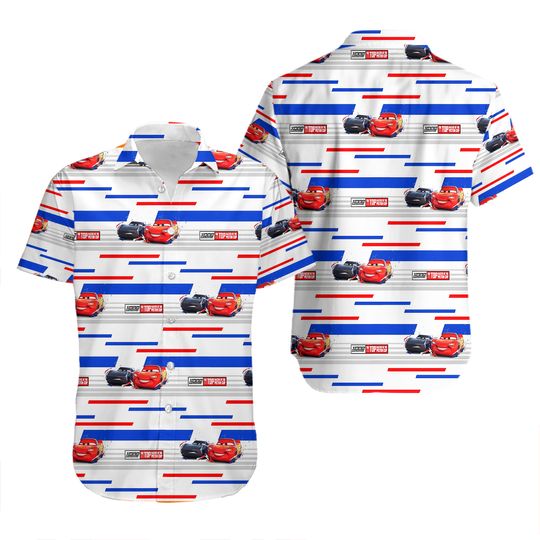 Discover Disney Cars Top Racers Of The Piston Cars Hawaiian Shirt and Shorts