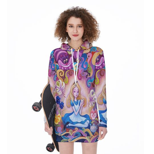 2024 Alice in Wonderland Hoodie Dress