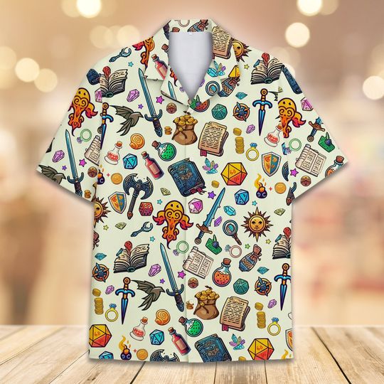 Dungeon Game Hawaiian Shirt For Men Women, Dnd Shirt Dnd Lover Gifts