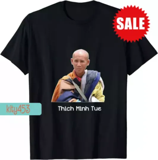 I Love Thich Minh Tue Buddha Short Sleeve Black T-shirt