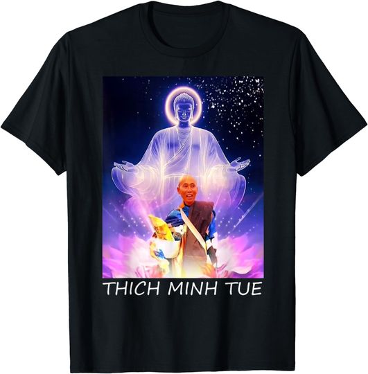 I Love Thich Minh Tue Buddha Black T-Shirt