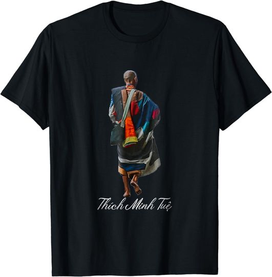 I Love Thich Minh Tue Buddha Black T-Shirt