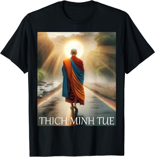 I Love Thich Minh Tue Buddha Black T-Shirt