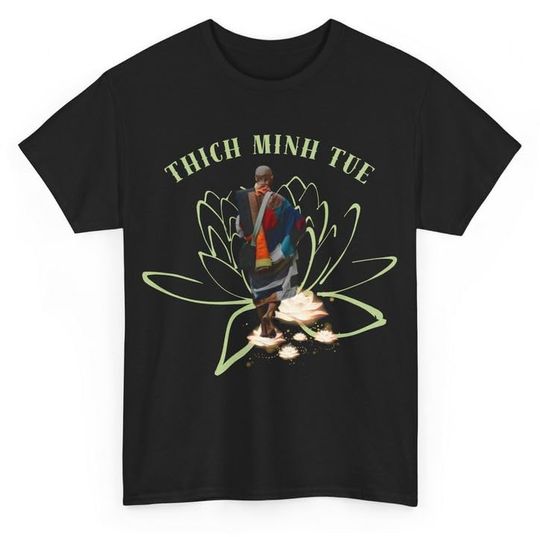 Thich Minh Tue t-shirt, I Love Thich Minh Tue Buddha Black T-Shirt