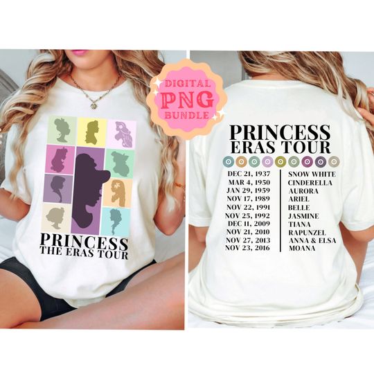 Princess Eras Tour - 300 DPI - Princesses - Magical Princess