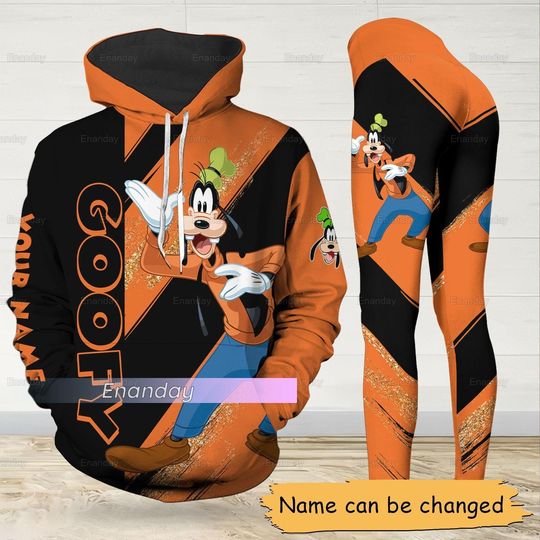 Goofy Hoodie/Leggings, Personalized Goofy Dog Hoodie, Disney Goofy