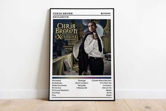 Chris Brown Poster Print | Exclusive Album Poster