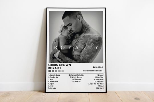 Chris Brown Poster Print | Royalty Poster | Music Poster