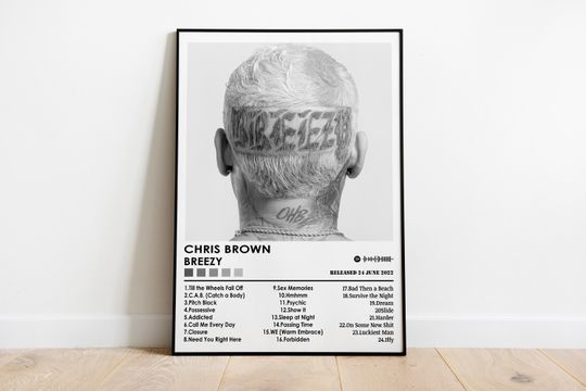 Chris Brown Poster Print | Breezy Poster | Music Poster
