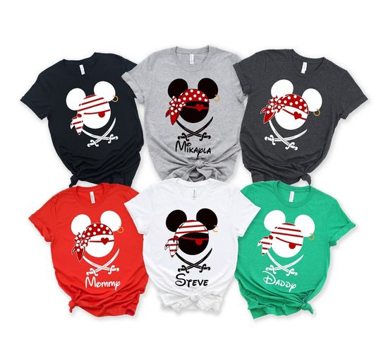 2024 Disney Pirates Shirt, Custom Family Disney Vacation Shirts, Disney Cruise Tshirt