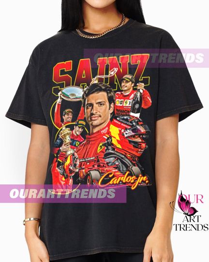 Carlos Sainz Jr Shirt American Sport Formula Racing Drive British Championship T-shirt