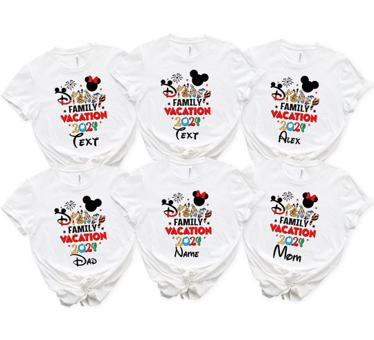 Disney Family Vacation 2024 Shirt, Disneyland  Family Shirts, Custom Disney 2024 Shirt