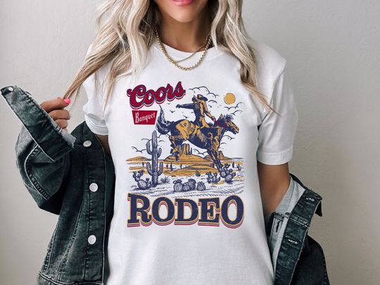 Discover CCOORS Rodeo 90s Cowboy Shirt, 2000s Graphic Western Shirt, Retro CCOORS Shirt
