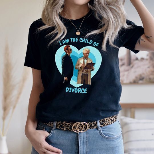 I'm The Child of Divorce Shirt, Aziraphale X Crowley Shirt, Good Omens Movie Shirt