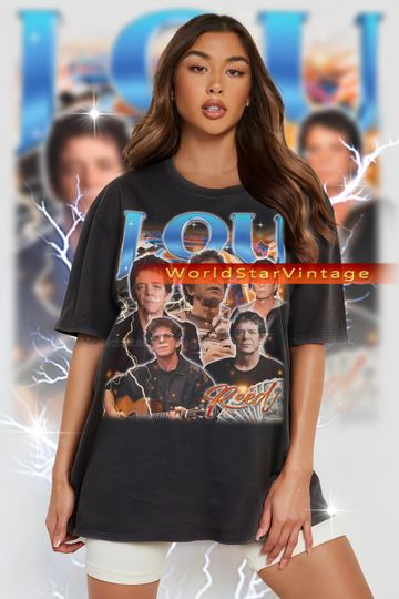 LOU REED Vintage Shirt, Lou Reed Tshirt, Lou Reed Fan Tees